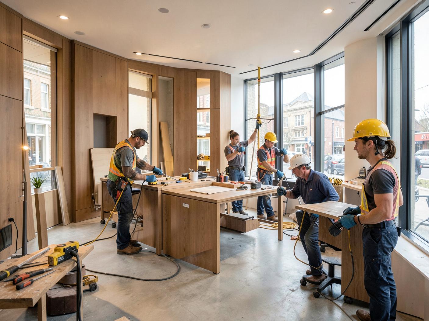 Electrical work by a professional tradesperson